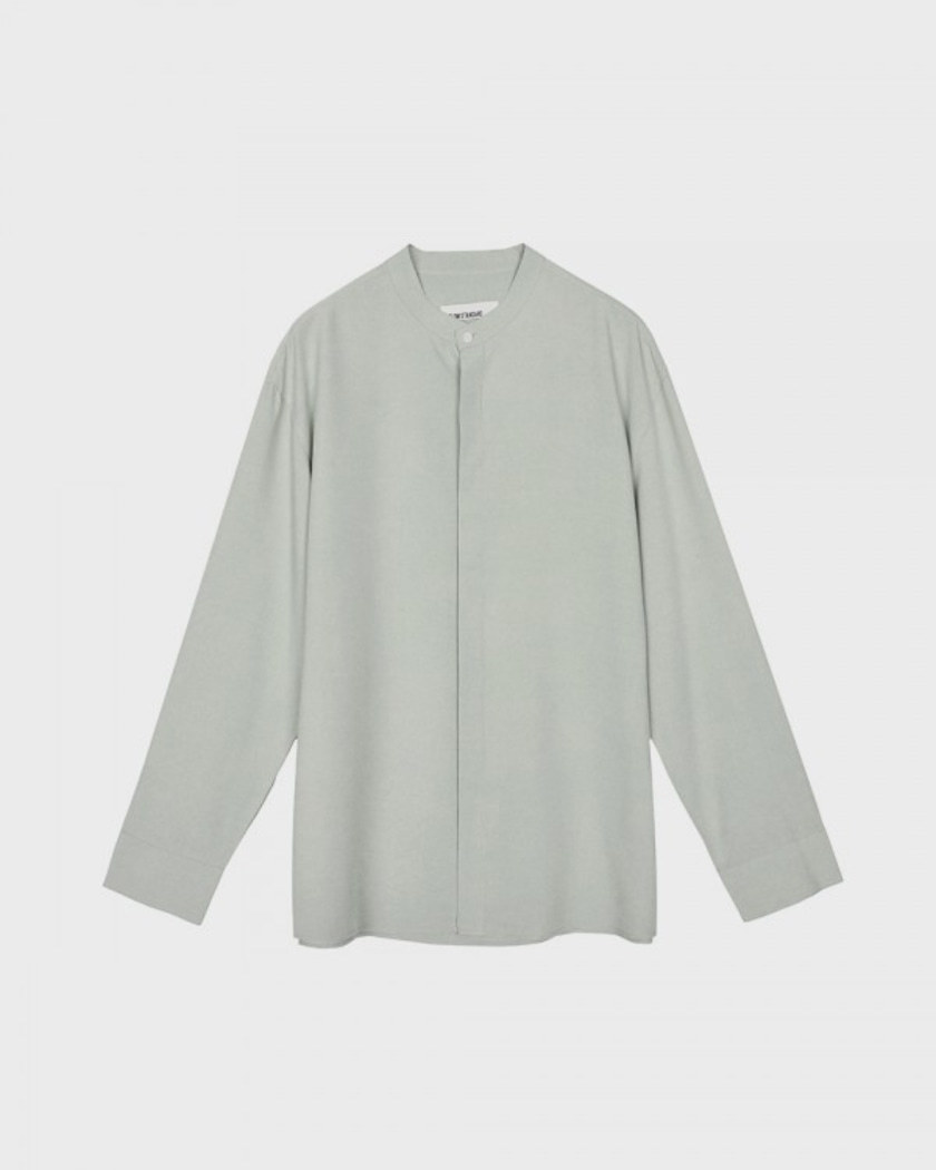 21SS COOL BANDED COLLAR SHIRT DUSTY MINT