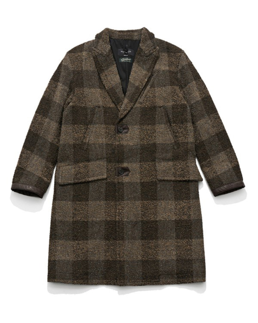 21FW EASTLOGUE CHESTER FIELD COAT BROWN CHECK
