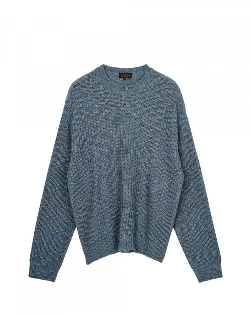 21FW LOW GAUGE SPACE DYED KNIT BLUE