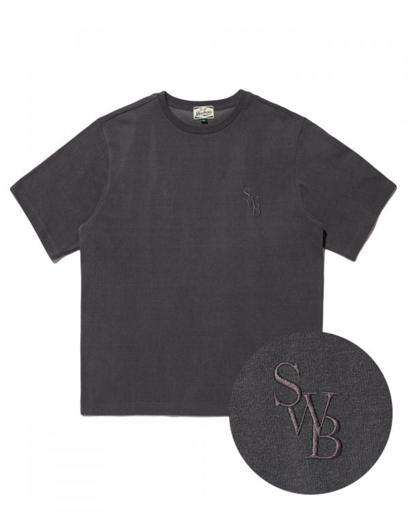 OVERSIZED PIGMENT T-SHIRT CHARCOAL