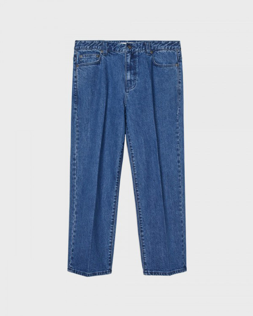 21SS STRAIGHT CROP DENIM PANTS LIGHT WASHED