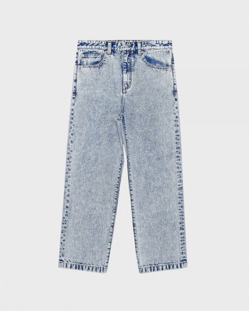 21SS COMFY STONE WASHED DENIM PANTS LIGHT WAHSED