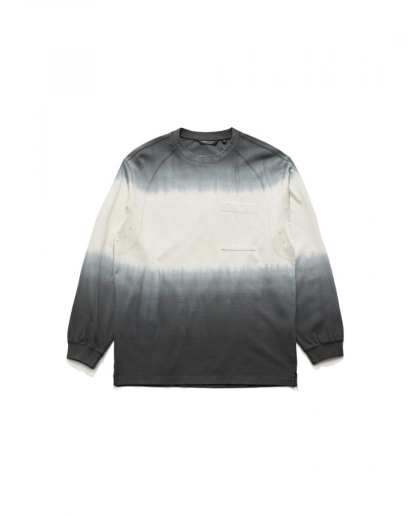 22SS EASTLOGUE DYED CPO LONG SLEEVE TIE DYED GREY