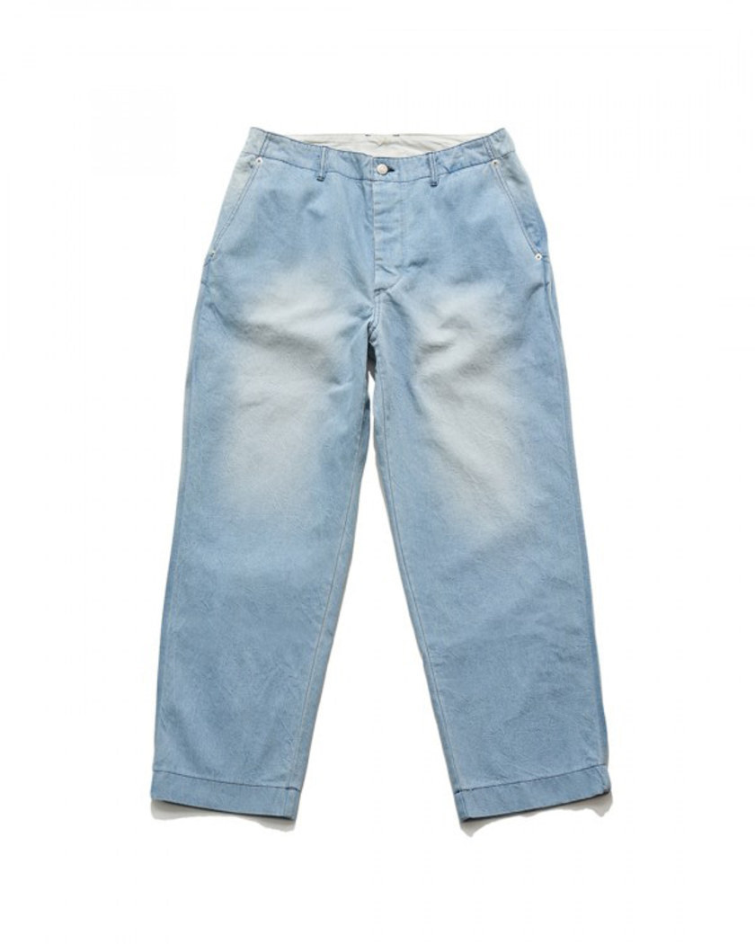 22SS UNAFFECTED CONTRAST STITCH PANTS LIGHT BLUE