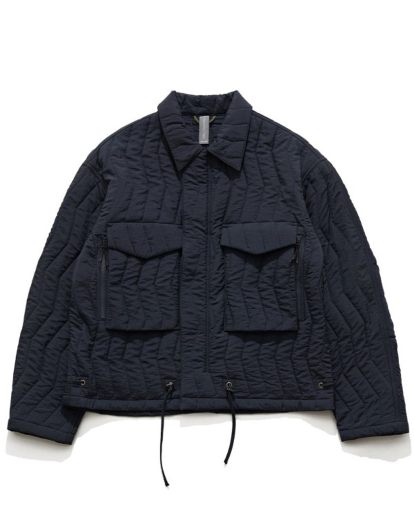 21FW UNAFFECTED QUILTED SHIRT JACKET NAVY