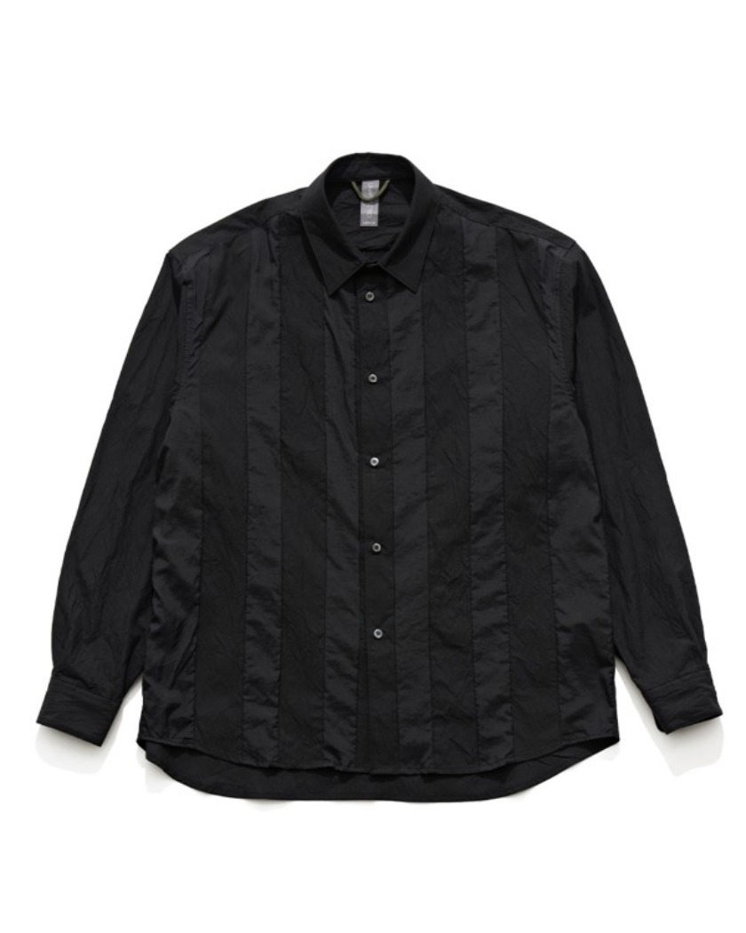 21FW UNAFFECTED CONTRAST PANEL SHIRT BLACK