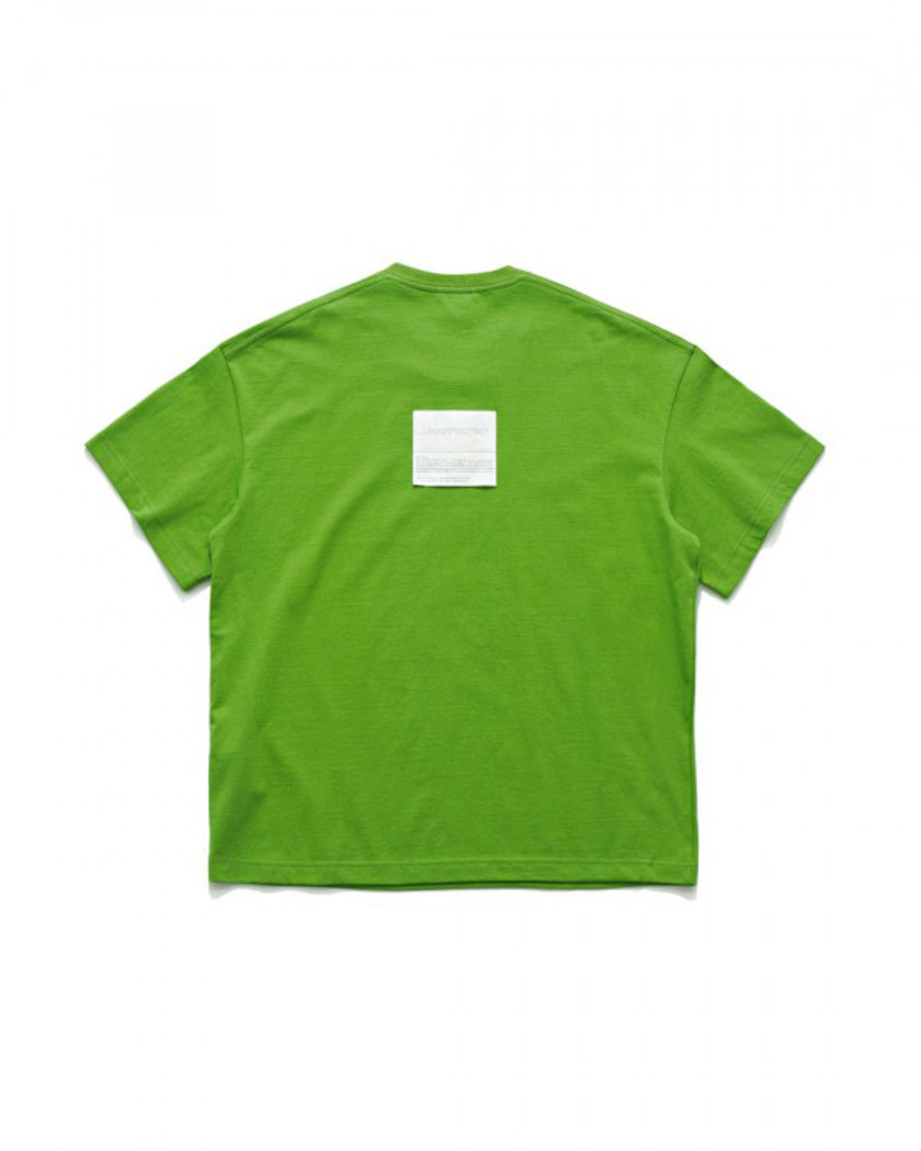 22SS UNAFFECTED LOGO PATCH T-SHIRT LIME