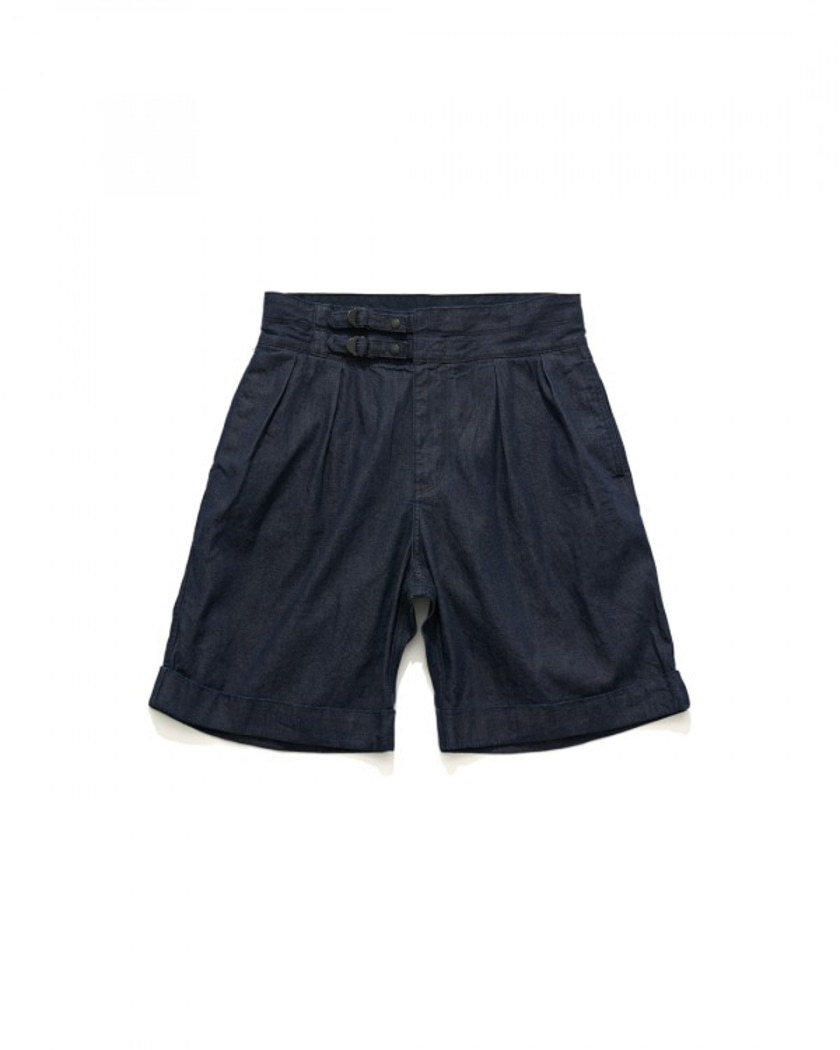 22SS EASTLOGUE DOUBLE BELTED SHORTS DENIM
