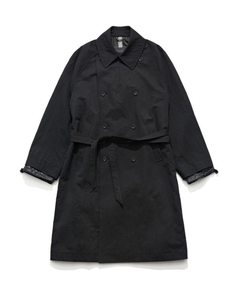 21FW UNAFFECTED OVERSIZED TRENCH COAT BLACK