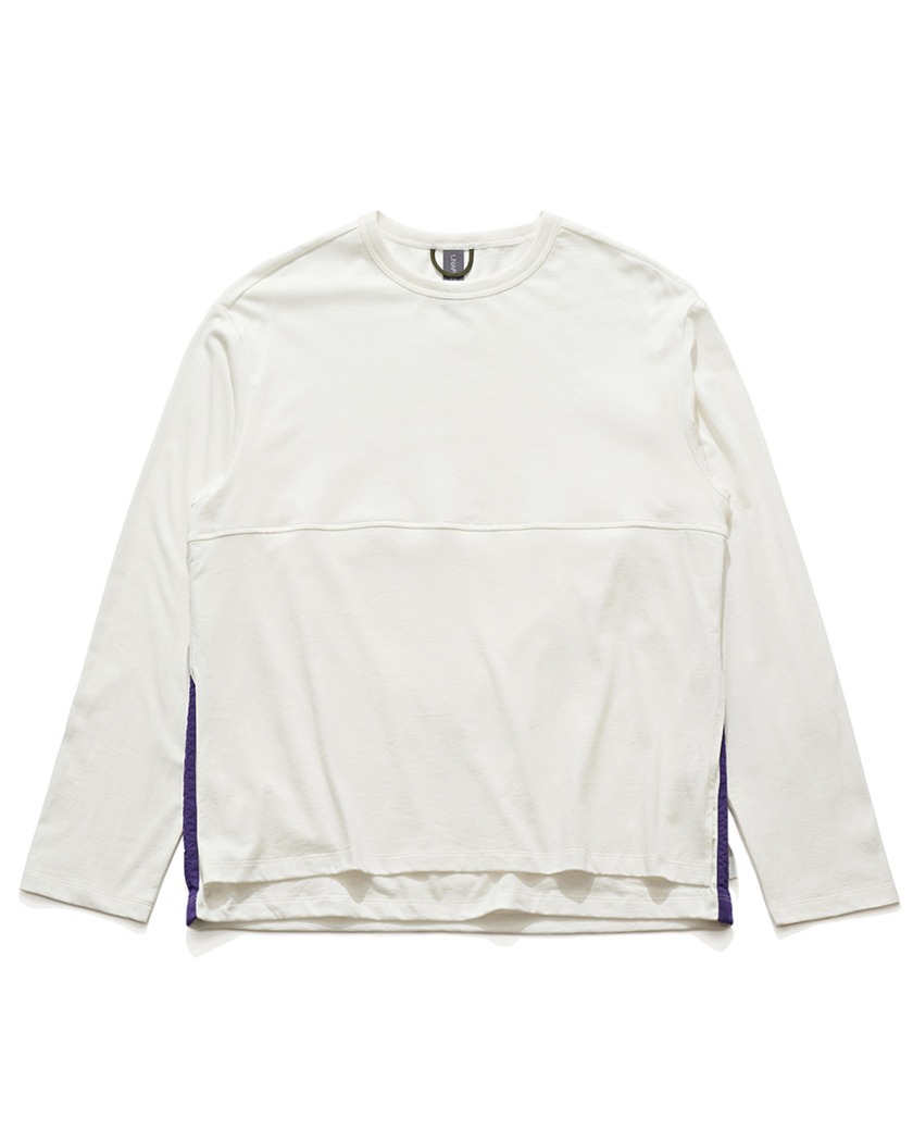 22FW UNAFFECTED LAYERED DRAWSTRING LONG SLEEVES OFF WHITE