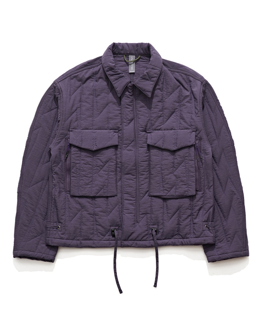 22FW UNAFFECTED QUILTED SHIRT JACKET DUSTY PURPLE