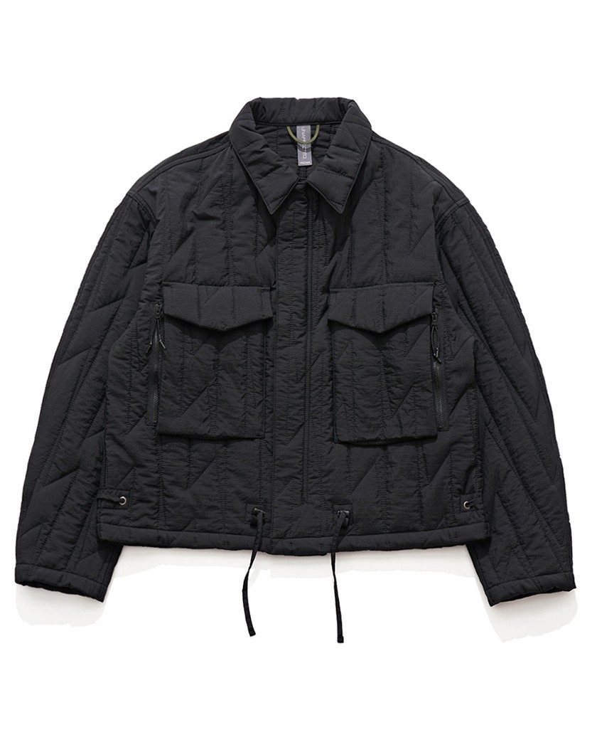 22FW UNAFFECTED QUILTED SHIRT JACKET BLACK