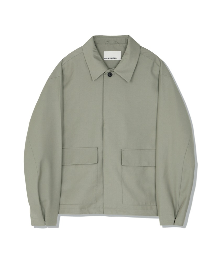 21SS LOOSE FIT TR SHORT JACKET DUSTY OLIVE