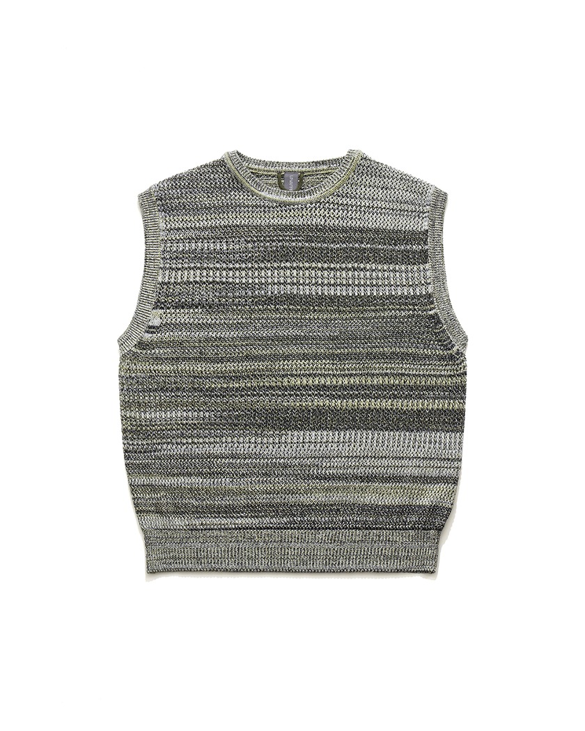 23SS UNAFFECTED KNITTED VEST LIME