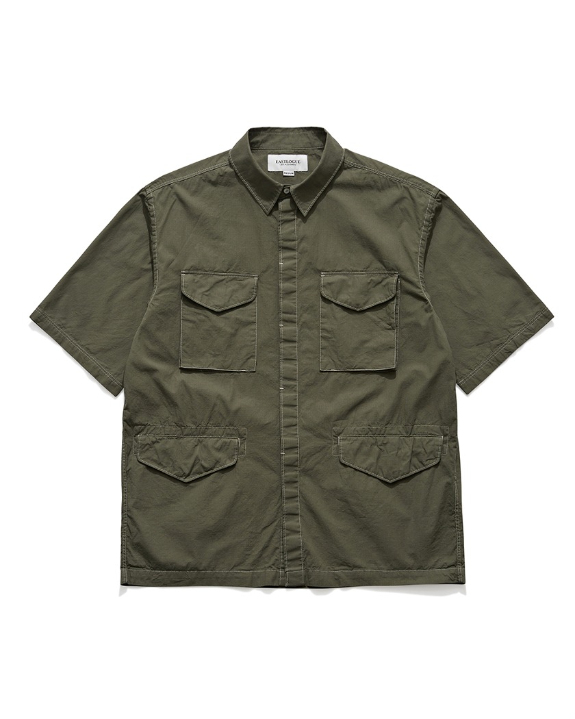 23SS EASTLOGUE M-65 HALF SHIRTS OLIVE RIPSTOP