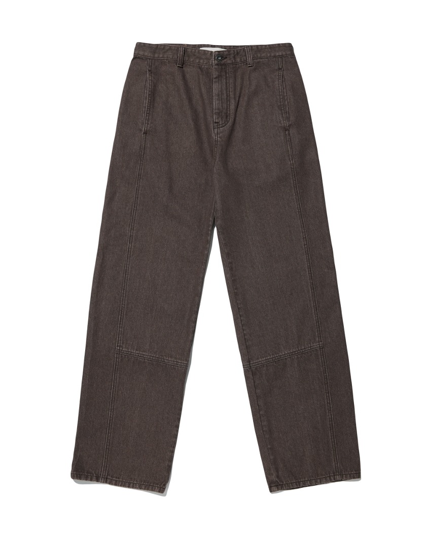22FW SEMI WIDE CURVED JEAN BROWN